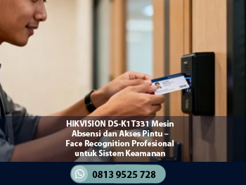 HIKVISION DS-K1T331 Mesin Absensi dan Akses Pintu – Face Recognition Profesional untuk Sistem Keamanan Modern