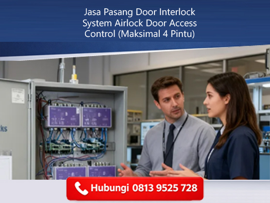 Jasa Pasang Door Interlock System Airlock Door Access Control (Maksimal 4 Pintu)