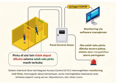 Sistem Pintu Interlock dengan Kontrol Akses