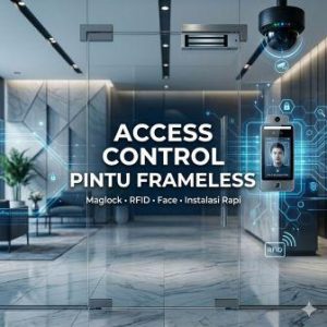 access control pintu frameless