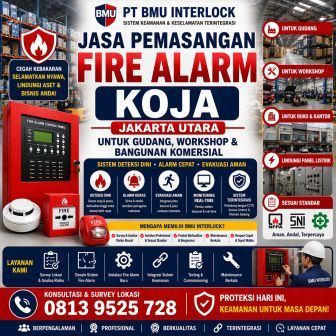 Jasa pemasangan sistem alarm kebakaran