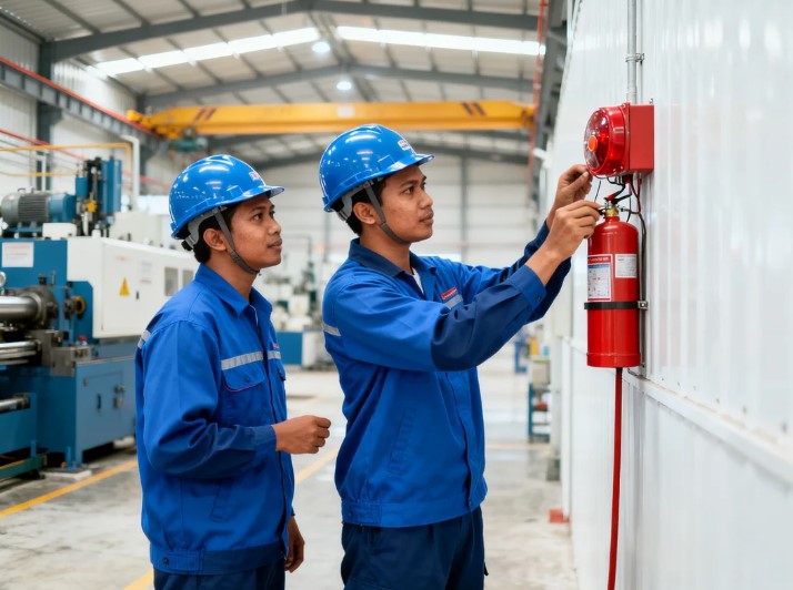 Pemasangan Integrasi Fire Alarm Pabrik Industri
