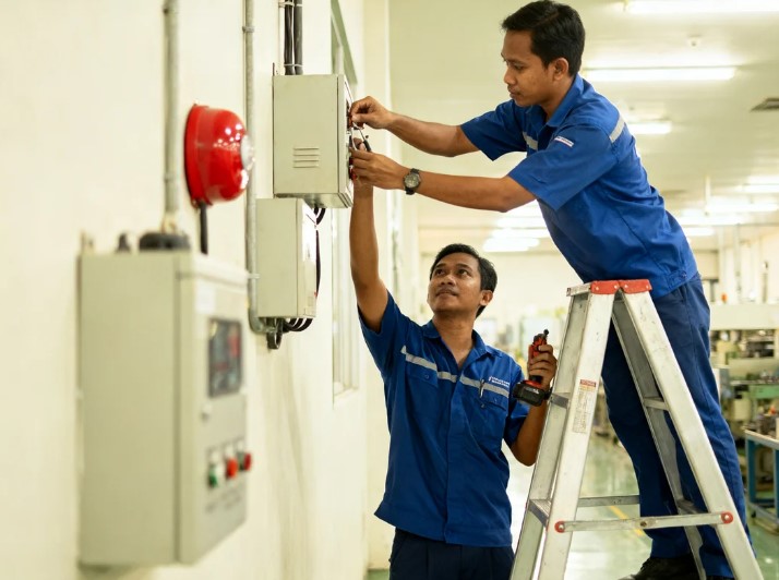 Pemasangan Integrasi Fire Alarm Perkantoran