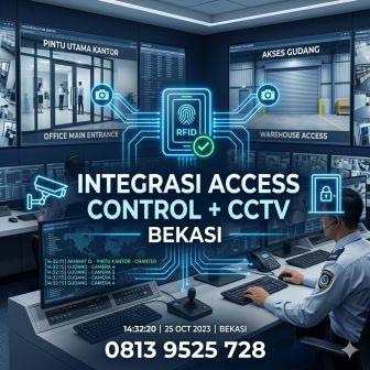 integrasi access control dengan cctv bekasi