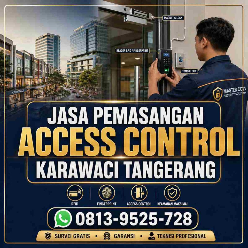 Jasa pemasangan Access Control Karawaci Tangerang oleh teknisi profesional untuk kantor ruko gudang dan area usaha
