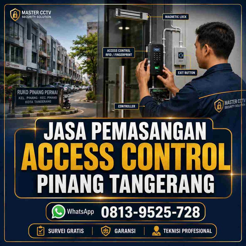 Jasa pemasangan Access Control Pinang Tangerang oleh teknisi profesional untuk kantor ruko gudang dan tempat usaha
