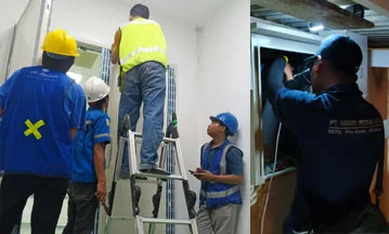 Pemasangan CCTV BMU Interlock untuk gudang dan area logistik