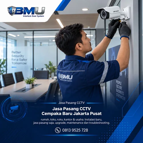 Jasa Pasang CCTV Cempaka Baru Jakarta Pusat | BMU Interlock