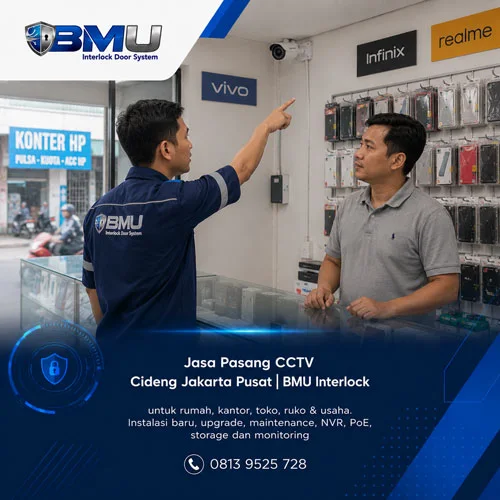Jasa Pasang CCTV Cideng Jakarta Pusat | BMU Interlock