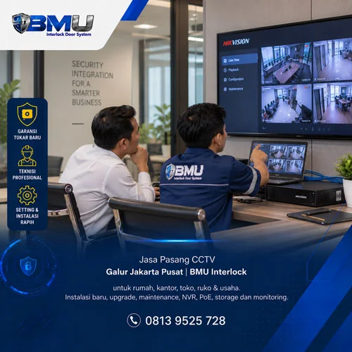 Jasa Pasang CCTV Galur Jakarta Pusat | BMU Interlock