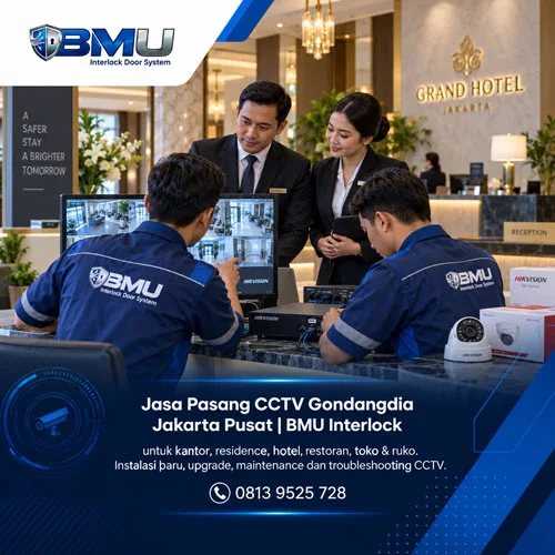 Jasa Pasang CCTV Gondangdia Jakarta Pusat | BMU Interlock
