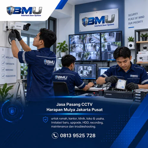 Jasa Pasang CCTV Harapan Mulya Jakarta Pusat | BMU Interlock
