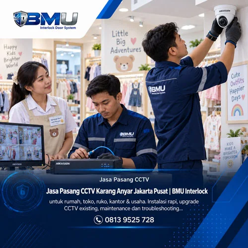 Jasa Pasang CCTV Karang Anyar Jakarta Pusat | BMU Interlock