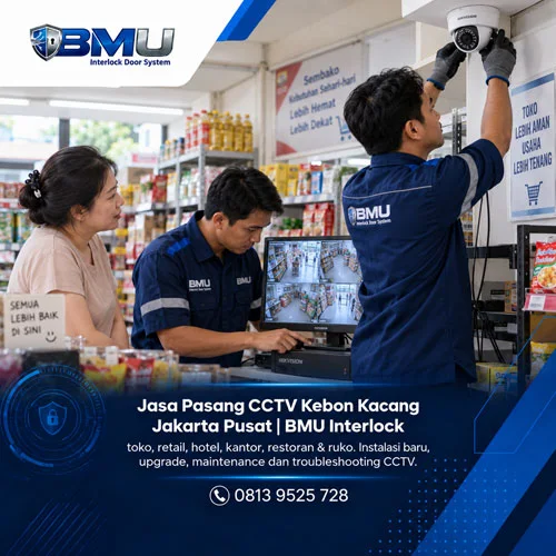 Jasa Pasang CCTV Kebon Kacang Jakarta Pusat | BMU Interlock