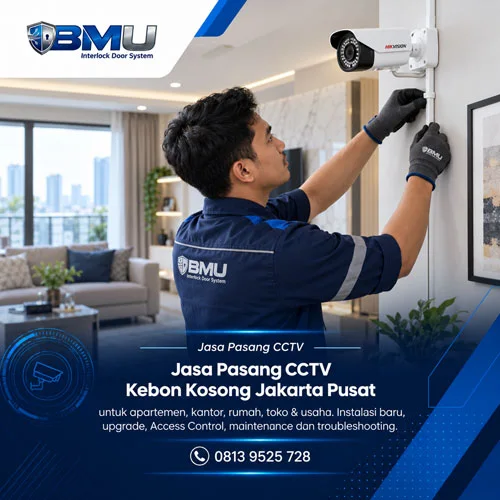 Jasa Pasang CCTV Kebon Kosong Jakarta Pusat | BMU Interlock