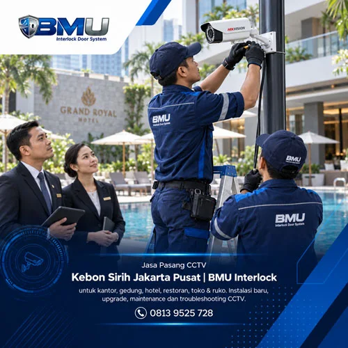 Jasa Pasang CCTV Kebon Sirih Jakarta Pusat | BMU Interlock