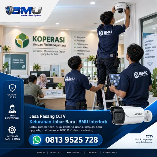 Jasa Pasang CCTV Kelurahan Johar Baru | BMU Interlock