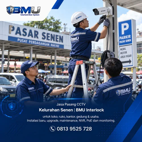 Jasa Pasang CCTV Kelurahan Senen | BMU Interlock