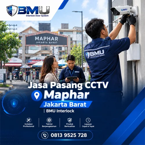 Jasa Pasang CCTV Maphar Jakarta Barat | BMU Interlock
