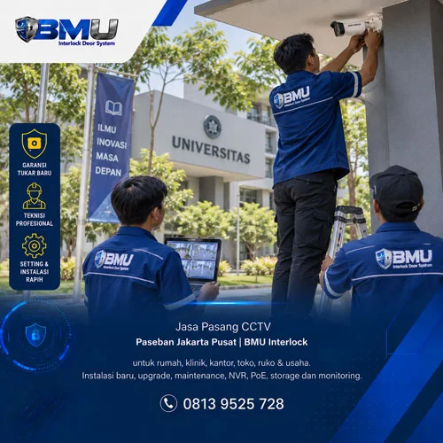Jasa Pasang CCTV Paseban Jakarta Pusat | BMU Interlock