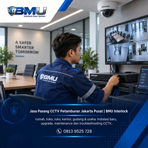 Jasa Pasang CCTV Petamburan Jakarta Pusat | BMU Interlock