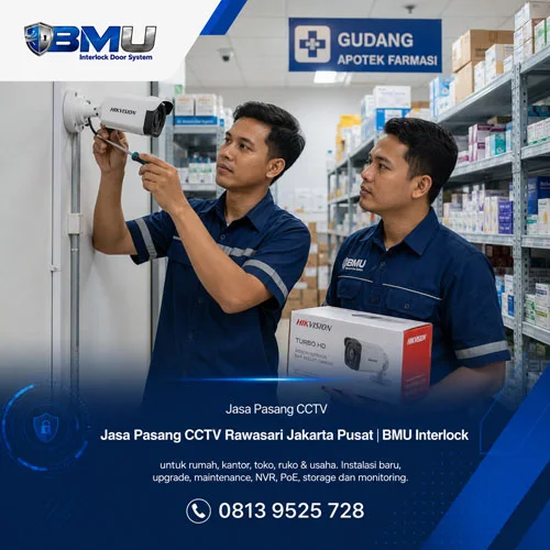 Jasa Pasang CCTV Rawasari Jakarta Pusat | BMU Interlock