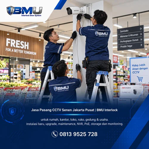 Jasa Pasang CCTV Senen Jakarta Pusat | BMU Interlock