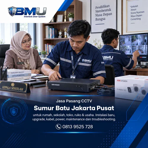 Jasa Pasang CCTV Sumur Batu Jakarta Pusat | BMU Interlock