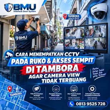 Cara Menempatkan CCTV Ruko & Akses Sempit di Tambora